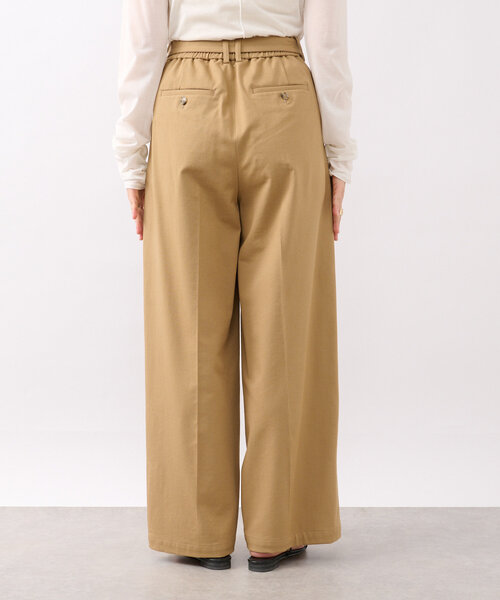 RIVE DROITE（リヴドロワ）の「【品よく履けるチノパン】ベルテッドワイドチノ（チノパンツ・レディース・ベージュ/ネイビー・36/38）」の13枚目の写真
