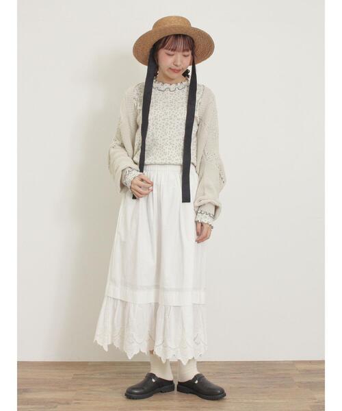 Samansa Mos2（サマンサ モスモス）の「リボンカンカン帽（ハット・レディース・ブラウン/キナリ・F）」の7枚目の写真