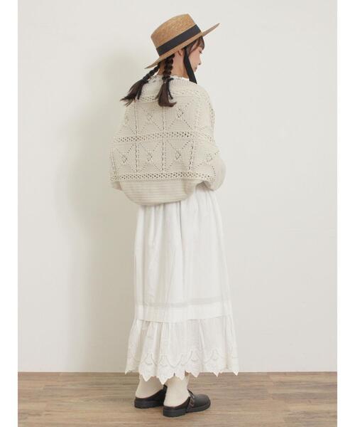 Samansa Mos2（サマンサ モスモス）の「リボンカンカン帽（ハット・レディース・ブラウン/キナリ・F）」の9枚目の写真