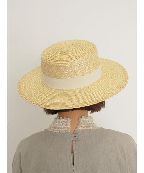 Samansa Mos2（サマンサ モスモス）の「リボンカンカン帽（ハット・レディース・ブラウン/キナリ・F）」の11枚目の写真