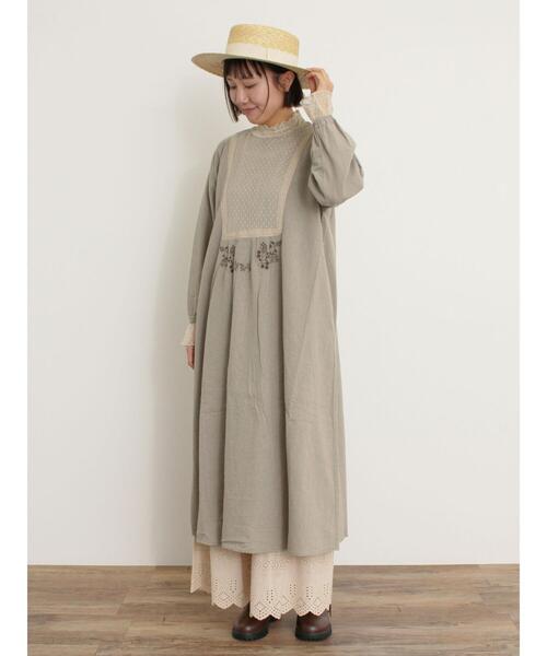 Samansa Mos2（サマンサ モスモス）の「リボンカンカン帽（ハット・レディース・ブラウン/キナリ・F）」の14枚目の写真