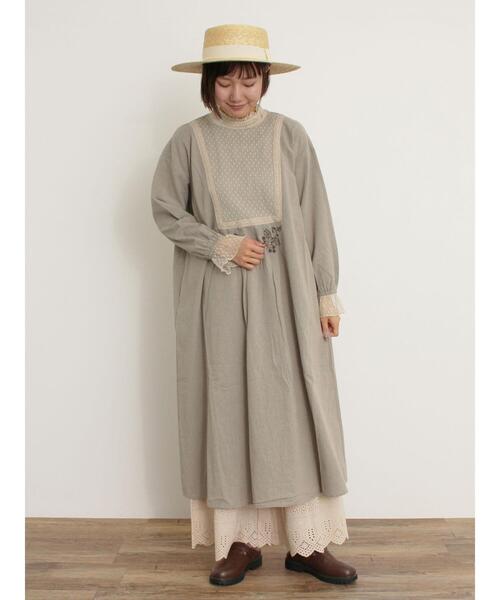 Samansa Mos2（サマンサ モスモス）の「リボンカンカン帽（ハット・レディース・ブラウン/キナリ・F）」の15枚目の写真