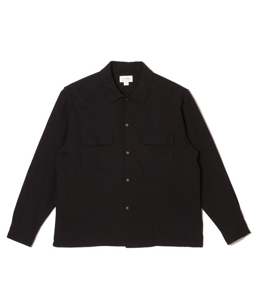 CRIMIE(クライミー)の「HEMP COTTON OPEN SHIRT(シャツ/ブラウス・メンズ・ホワイト/ブラック・XL/L/M/S/XXL)」の1枚目の写真