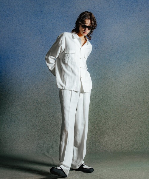 CRIMIE(クライミー)の「HEMP COTTON OPEN SHIRT(シャツ/ブラウス・メンズ・ホワイト/ブラック・XL/L/M/S/XXL)」の13枚目の写真