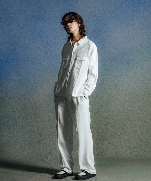 CRIMIE(クライミー)の「HEMP COTTON OPEN SHIRT(シャツ/ブラウス・メンズ・ホワイト/ブラック・XL/L/M/S/XXL)」の14枚目の写真