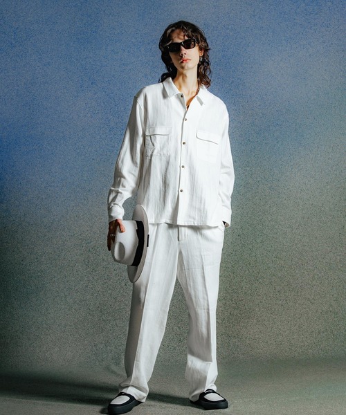 CRIMIE(クライミー)の「HEMP COTTON OPEN SHIRT(シャツ/ブラウス・メンズ・ホワイト/ブラック・XL/L/M/S/XXL)」の15枚目の写真