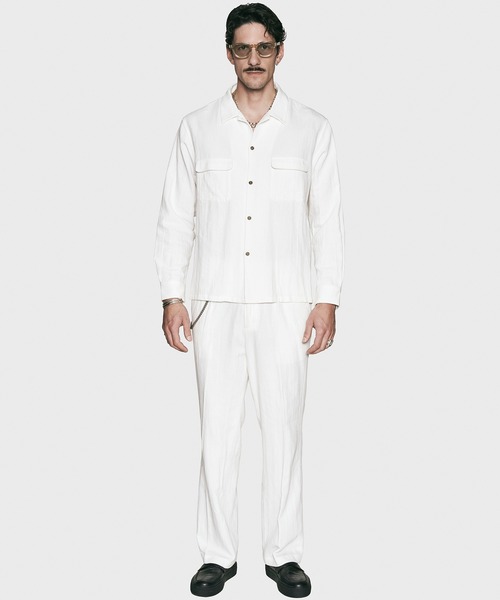 CRIMIE(クライミー)の「HEMP COTTON OPEN SHIRT(シャツ/ブラウス・メンズ・ホワイト/ブラック・XL/L/M/S/XXL)」の17枚目の写真