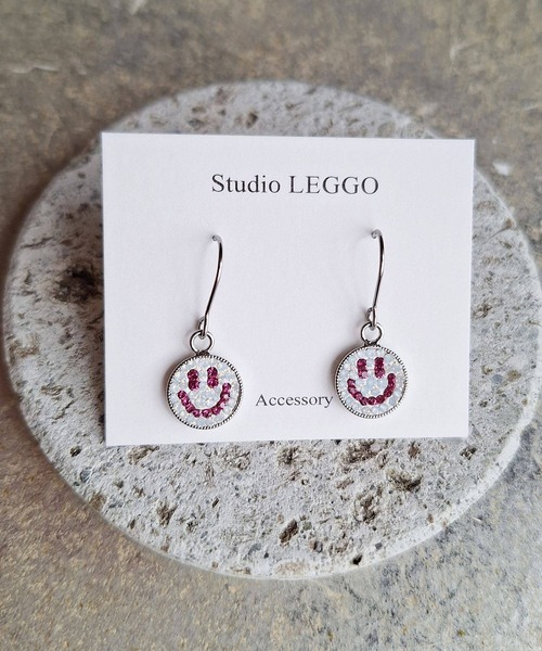 CERCA(チェルカ)の「Studio LEGGO/スマイルピアス/カラフル(ピアス(両耳用)・レディース・A/C/B/F/E/D/G/H・FREE)」の1枚目の写真