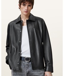 ALLSAINTS(I[ZCc)ARLINGTON MINIMALIST LEATHER JACKET | ARLINGTON ~j}Xg U[ WPbg(̑AE^[)