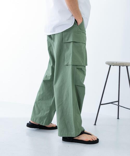 URBAN RESEARCH（アーバンリサーチ）の「URBAN RESEARCH iD　コットンリップストップカーゴパンツ（その他パンツ・メンズ・ブラック/カーキ・MEDIUM/LARGE）」の7枚目の写真