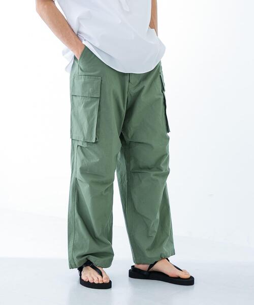 URBAN RESEARCH（アーバンリサーチ）の「URBAN RESEARCH iD　コットンリップストップカーゴパンツ（その他パンツ・メンズ・ブラック/カーキ・MEDIUM/LARGE）」の8枚目の写真