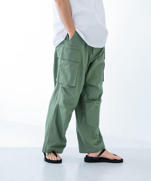 URBAN RESEARCH（アーバンリサーチ）の「URBAN RESEARCH iD　コットンリップストップカーゴパンツ（その他パンツ・メンズ・ブラック/カーキ・MEDIUM/LARGE）」の9枚目の写真