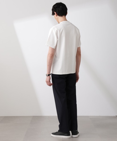 NANO universe(ナノユニバース)の「「N TROUSERS BASIC」トロピカルストレッチストレートパンツ(スラックス・メンズ・ダークネイビー/チャコール・L/M/S)」の8枚目の写真