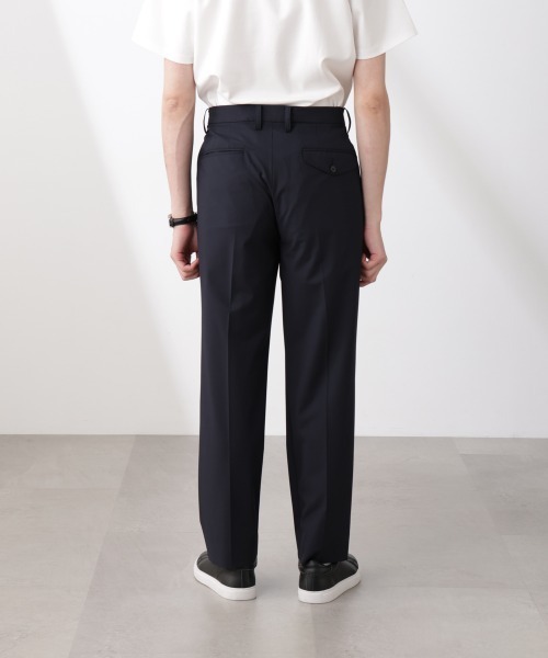 NANO universe(ナノユニバース)の「「N TROUSERS BASIC」トロピカルストレッチストレートパンツ(スラックス・メンズ・ダークネイビー/チャコール・L/M/S)」の16枚目の写真