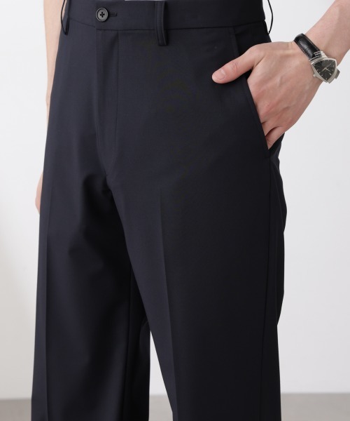 NANO universe(ナノユニバース)の「「N TROUSERS BASIC」トロピカルストレッチストレートパンツ(スラックス・メンズ・ダークネイビー/チャコール・L/M/S)」の18枚目の写真