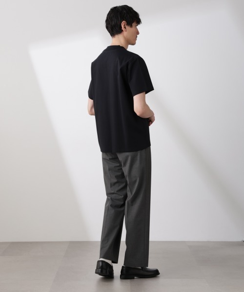 NANO universe(ナノユニバース)の「「N TROUSERS BASIC」トロピカルストレッチストレートパンツ(スラックス・メンズ・ダークネイビー/チャコール・L/M/S)」の14枚目の写真