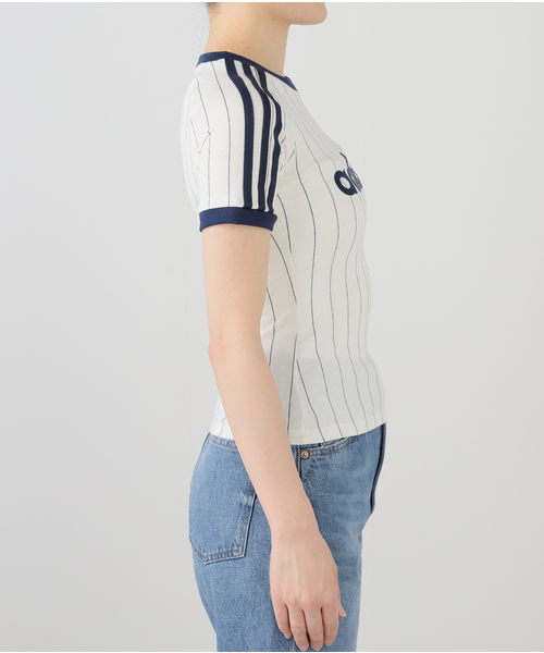 JOINT WORKS（ジョイントワークス）の「adidas / アディダス GRAPHIC CALI T（Tシャツ/カットソー・レディース・ホワイト/スカイブルー・SMALL）」の15枚目の写真