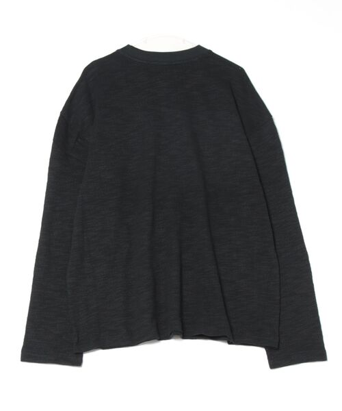 ALLSAINTS（オールセインツ）の「FOSTER LONG SLEEVE T-SHIRT | FOSTER 長袖 Tシャツ（スウェット・メンズ・ブラック・S/M/XS/L/XL）」の8枚目の写真