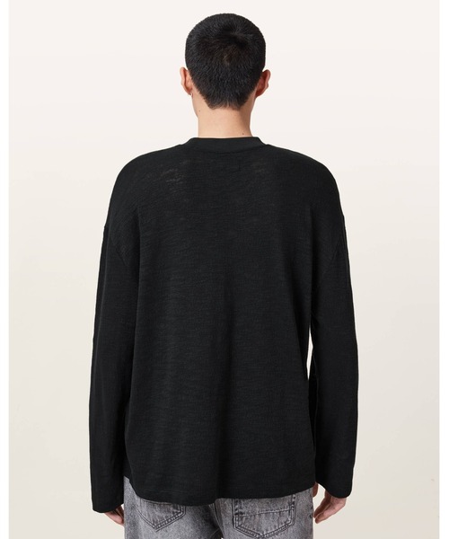 ALLSAINTS（オールセインツ）の「FOSTER LONG SLEEVE T-SHIRT | FOSTER 長袖 Tシャツ（スウェット・メンズ・ブラック・S/M/XS/L/XL）」の7枚目の写真