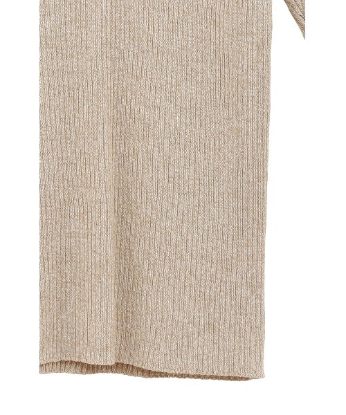 CLANE（クラネ）の「H/N HALF SLEEVE RIB KNIT TOPS（ニット/セーター・レディース・アイボリー/ブラック/ベージュ・1/2）」の18枚目の写真