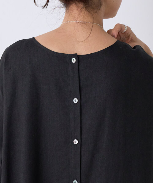 BEARDSLEY（ビアズリー）の「リネン前後ワンピース（ワンピース・レディース・ベージュ/ブラック・0/1）」の11枚目の写真