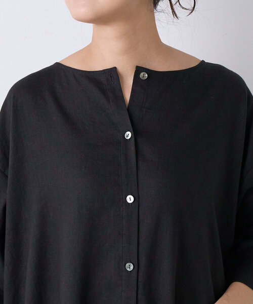 BEARDSLEY（ビアズリー）の「リネン前後ワンピース（ワンピース・レディース・ベージュ/ブラック・0/1）」の17枚目の写真