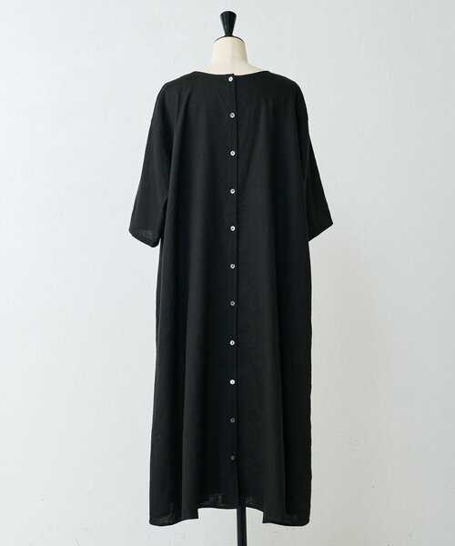新品 BEARDSLEY リネンビッグチェックタックワンピース 2022SS