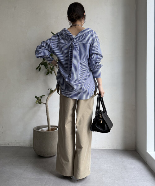 DOUDOUブラウス WEB限定】シルバーモチーフスキッパーブラウス | DOUDOU