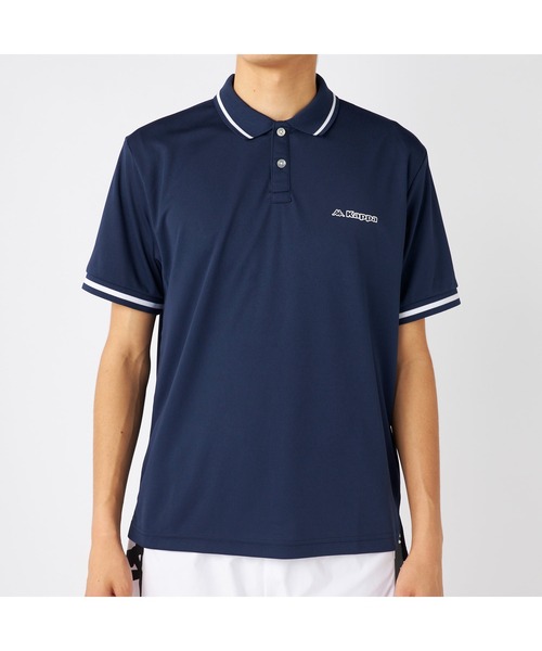 Kappa ポロシャツ Sサイズ 番号10 Kappa カッパ 半袖ポロシャツ(ブルー) KMA12TS45 ITB