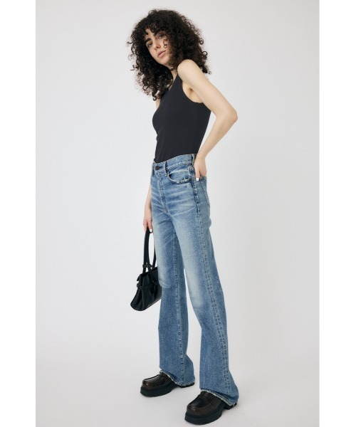 MOUSSY（マウジー）の「BASIC RIB タンクトップ（タンクトップ・レディース・ホワイト/ライトブラック・FREE）」の5枚目の写真