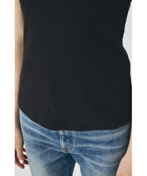 MOUSSY（マウジー）の「BASIC RIB タンクトップ（タンクトップ・レディース・ホワイト/ライトブラック・FREE）」の12枚目の写真