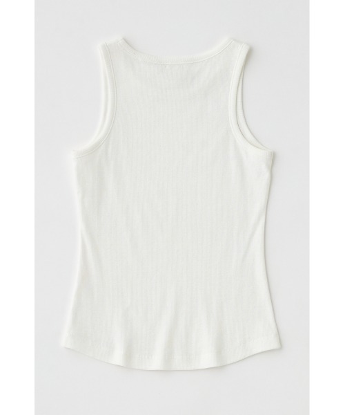 MOUSSY（マウジー）の「BASIC RIB タンクトップ（タンクトップ・レディース・ホワイト/ライトブラック・FREE）」の21枚目の写真