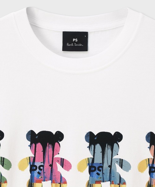 PS Paul Smith（ピーエスポールスミス）の「"Painted Mini Bears" Tシャツ / 152564 011R（Tシャツ/カットソー・メンズ・ブラック/ライトグリーン/ホワイト・SMALL/MEDIUM/LARGE/X-LARGE/XX-LARGE）」の6枚目の写真