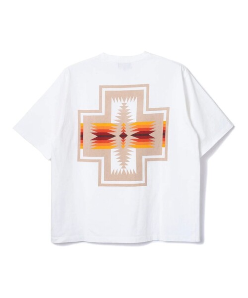 PENDLETON(ペンドルトン)の「【PENDLETON/ペンドルトン】バックプリントTシャツ ワンポイントロゴ(Tシャツ/カットソー・メンズ・ミント/ピンク/オフホワイト/アイボリー/ブラック・M/L/XL)」の1枚目の写真