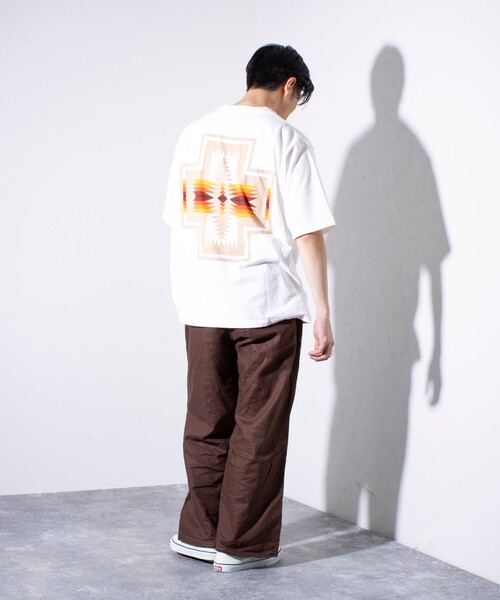 PENDLETON(ペンドルトン)の「【PENDLETON/ペンドルトン】バックプリントTシャツ ワンポイントロゴ(Tシャツ/カットソー・メンズ・ミント/ピンク/オフホワイト/アイボリー/ブラック・M/L/XL)」の17枚目の写真