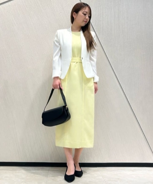 PINKY&DIANNE（ピンキーアンドダイアン）の「◆ラグランステッチベルト付きワンピース（ワンピース・レディース・ピンク/イエロー/ネイビー・38/36/34）」の5枚目の写真