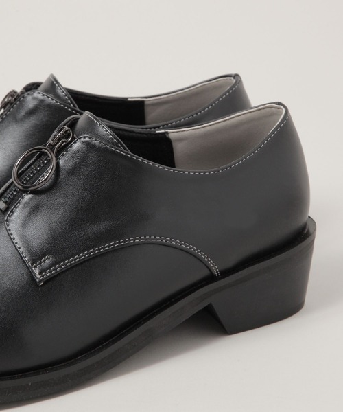RAGEBLUE(レイジブルー)の「シンセティックレザー/リングジップヒールシューズ(ドレスシューズ・メンズ・ブラック・MEDIUM/LARGE/SMALL)」の2枚目の写真