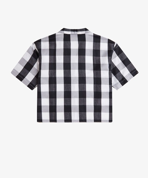 FRED PERRY（フレッドペリー）の「Monochrome Check Shirt／モノクロチェックシャツ（シャツ/ブラウス・レディース・ホワイト・10）」の7枚目の写真