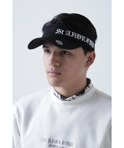 St ANDREWS(セントアンドリュース)の【St ANDREWS】刺繍ロゴバイザー (UNISEX)(サンバイザー)