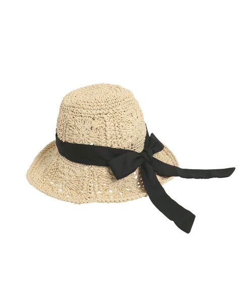 MERCURYDUO（マーキュリーデュオ）の「ストローつば広ハット（ハット・レディース・オフホワイト/ブラック/ベージュ・FREE）」の15枚目の写真