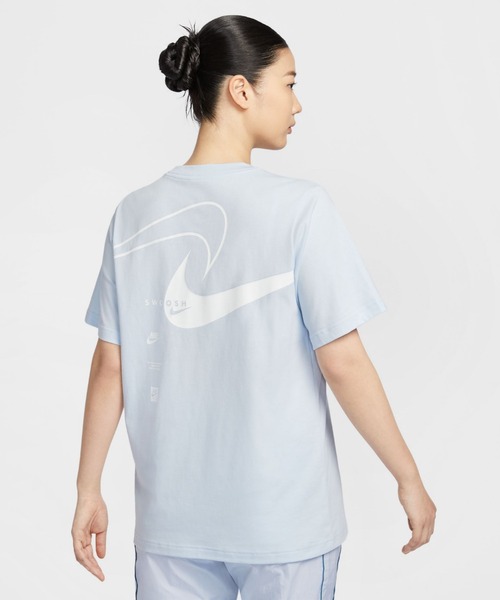 売れ筋商品|||ナイキ カットソー トップス レディース Women's Graphic Cropped Slim-Fit Crewneck T-Shirt Blue Tint Nike Sportswear Chill Knit Women's Slim Cropped T-Shirt