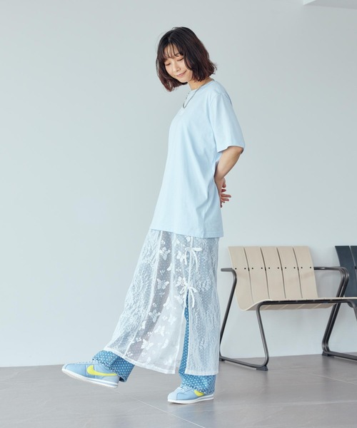 売れ筋商品|||ナイキ Tシャツ レディース  Blue ナイキ NIKE Tシャツ レディースL 青色 NIKEプリント 綿 - メルカリ