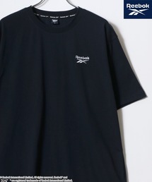 Reebok/リーボック オーバーサイズ ワンポイント刺繍 無地 クルーネック半袖Tシャツ レディース メンズ