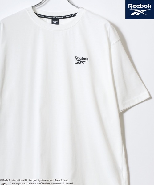 Reebok(リーボック)の「Reebok/リーボック オーバーサイズ ワンポイント刺繍 無地 クルーネック半袖Tシャツ レディース メンズ(Tシャツ/カットソー・レディース・ホワイト系その他/ブラック系その他/ホワイト系その他2/ブラック/ホワイト/ネイビー・M/L/LL)」の1枚目の写真