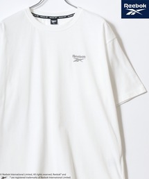 Reebok/リーボック オーバーサイズ ワンポイント刺繍 無地 クルーネック半袖Tシャツ レディース メンズ