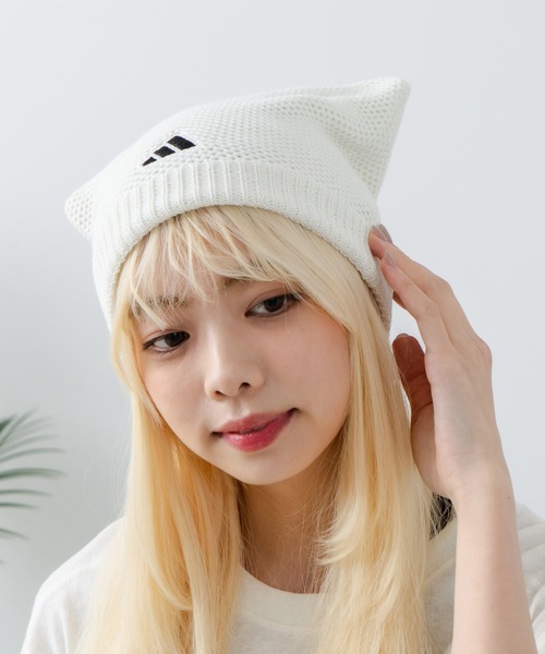 adidas/アディダス】ネコミミニットキャップ（ニットキャップ/ビーニー