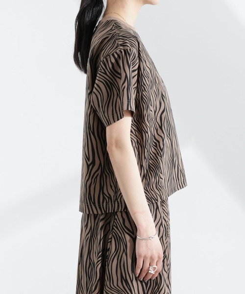 新品未使用【THOUSAND MILE 】ショートスリーブ　ゼブラワンピース THOUSAND MILE ワンピース 「THOUSAND 」SHORT SLEEVE OP PRINT