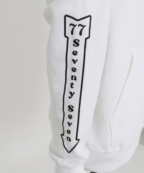 seventy seven(セブンティセブン)の「mpa3774-middle onz sweat P-O hoodie (77rabbit) パーカー(パーカー・メンズ・ネイビー/ホワイト/ブラック・S/M/L/XL)」の20枚目の写真