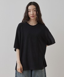 Unblend（アンブレンド）の「【Unblend】セットアップ対応 / リラックス パイルラグランTシャツ（Tシャツ/カットソー）」