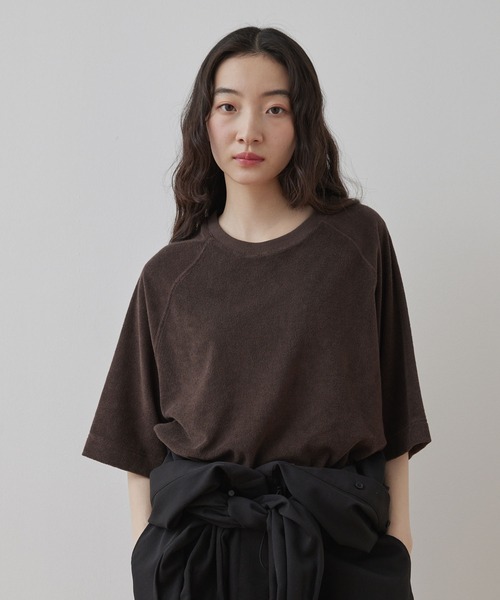 Unblend】セットアップ対応 / リラックス パイルラグランTシャツ